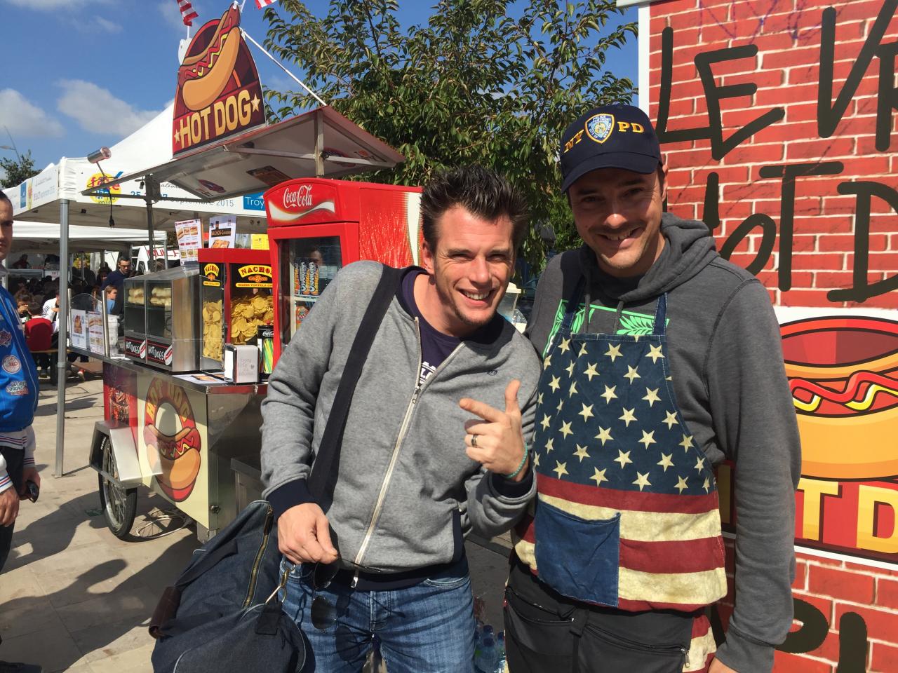 avec Norbert au festival de la gastronomie de Troyes septembre 2015